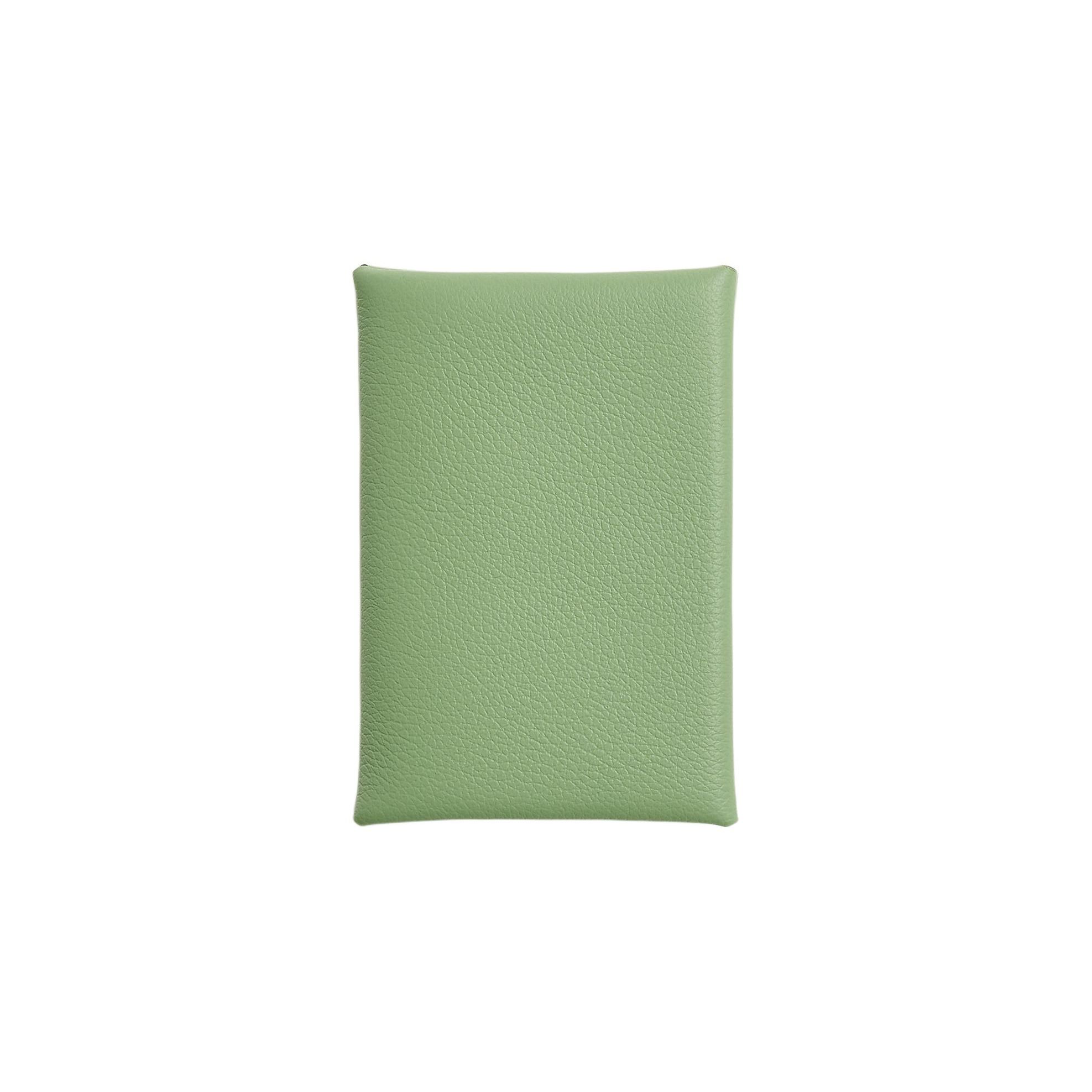 Hermes Calvi Duo Palladium Press Button Evercolor Leather Wallet Card Holder Women wallet Avocado-Green Cricket-Green H085238CK3I Box Included
Hermes Calvi Duo Palladium Press Button Evercolor Leather Wallet Card Holder Women wallet Avocado-Green Cricket-Green H085238CK3I Box Included
