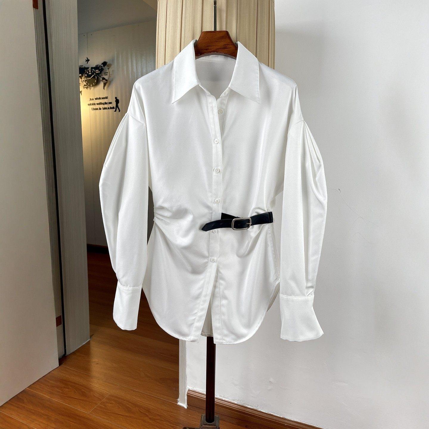 Women s French Slim Fit Cropped Shirt - Light, Long Sleeve, Waist-Cinched, Drop Shoulder, Stylish Spring Top Medium білий
Women s French Slim Fit Cropped Shirt - Light, Long Sleeve, Waist-Cinched, Drop Shoulder, Stylish Spring Top Medium білий