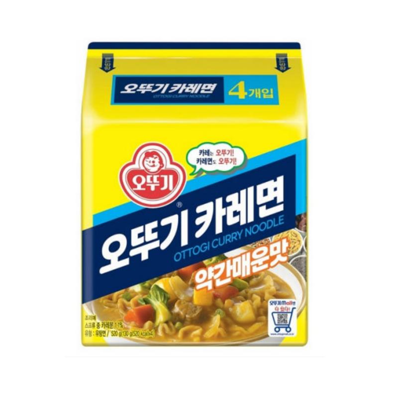 Ottogi Curry Ramen (Mildly Spicy) 130g 4PCS
Ottogi Curry Ramen (Mildly Spicy) 130g 4PCS