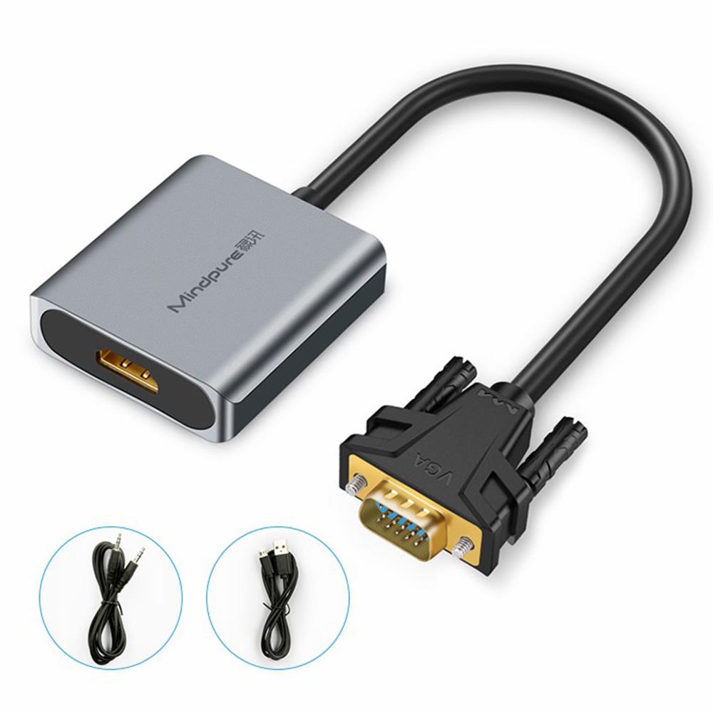 MINDPURE AD014 1920x1080P VGA to HD Male to Female Converter Cable with 3.5mm Audio + Power Port A
MINDPURE AD014 1920x1080P VGA to HD Male to Female Converter Cable with 3.5mm Audio + Power Port A