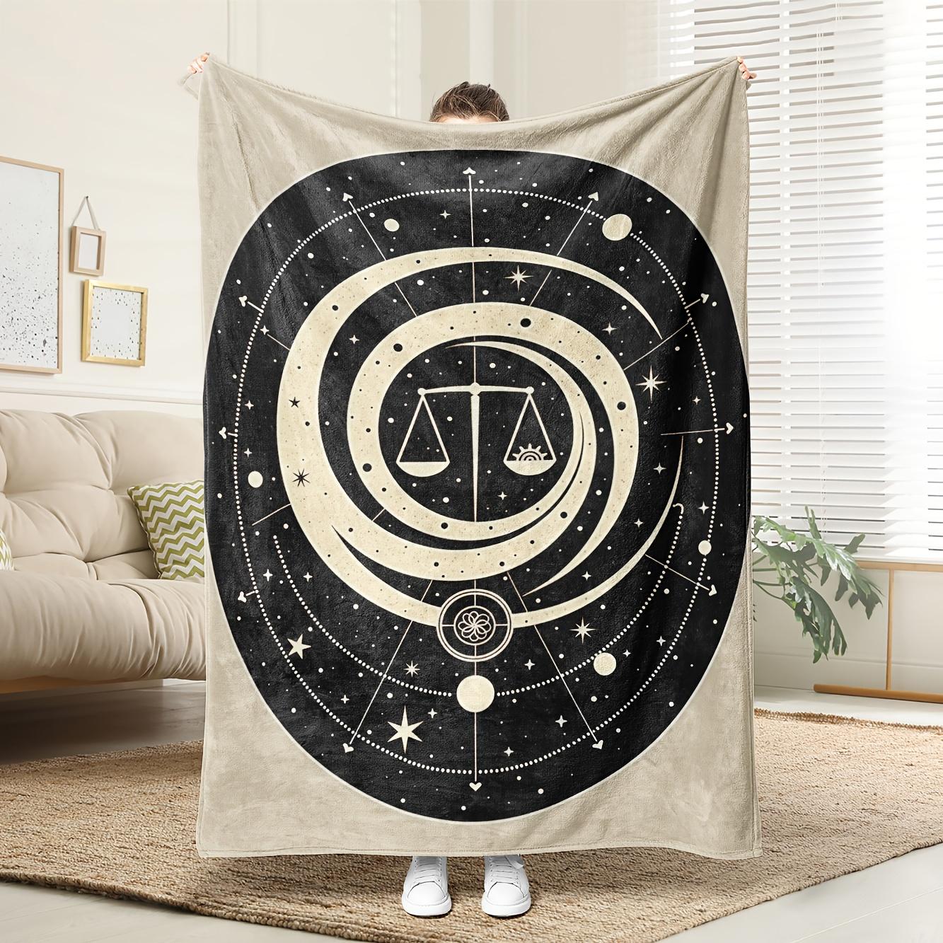 Cozy Constellation Fleece Blanket - Soft, Breathable Polyester, High-Definition Digital Print, Black & White, All-Season 130x150cm51x59in
Cozy Constellation Fleece Blanket - Soft, Breathable Polyester, High-Definition Digital Print, Black & White, All-Season 130x150cm51x59in