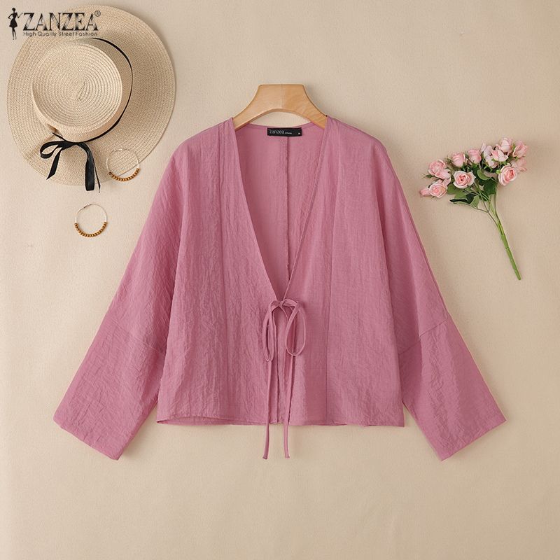 ZANZEA Wome Casual Loose Long Sleeve Thin Kimono Cardigan Blouse XL камея рожевий колір
ZANZEA Wome Casual Loose Long Sleeve Thin Kimono Cardigan Blouse XL камея рожевий колір