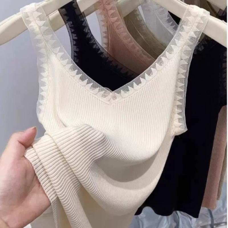 Ice Silk Camisole Vest, Women s Inner Layer, V-neck, Lace Outer Layer, Slim Fit, Slimming Effect, Elastic Sleeveless Top One Size білий
Ice Silk Camisole Vest, Women s Inner Layer, V-neck, Lace Outer Layer, Slim Fit, Slimming Effect, Elastic Sleeveless Top One Size білий