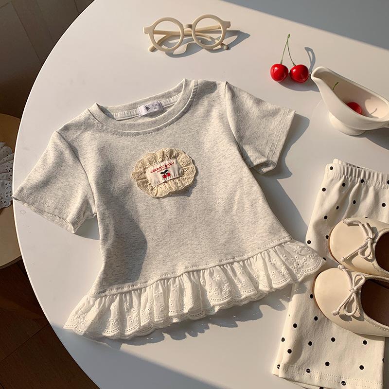 Girls Casual Cotton Short-sleeved T-shirt For Summer, Children s Princess Style, Cherry Color T-shirt 100cm
Girls Casual Cotton Short-sleeved T-shirt For Summer, Children s Princess Style, Cherry Color T-shirt 100cm