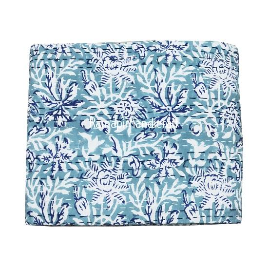 Индийское винтажное ручное блочное одеяло Kantha с принтом Kantha Throw Blanket Single Size Cotton Kantha Quilt
Индийское винтажное ручное блочное одеяло Kantha с принтом Kantha Throw Blanket Single Size Cotton Kantha Quilt