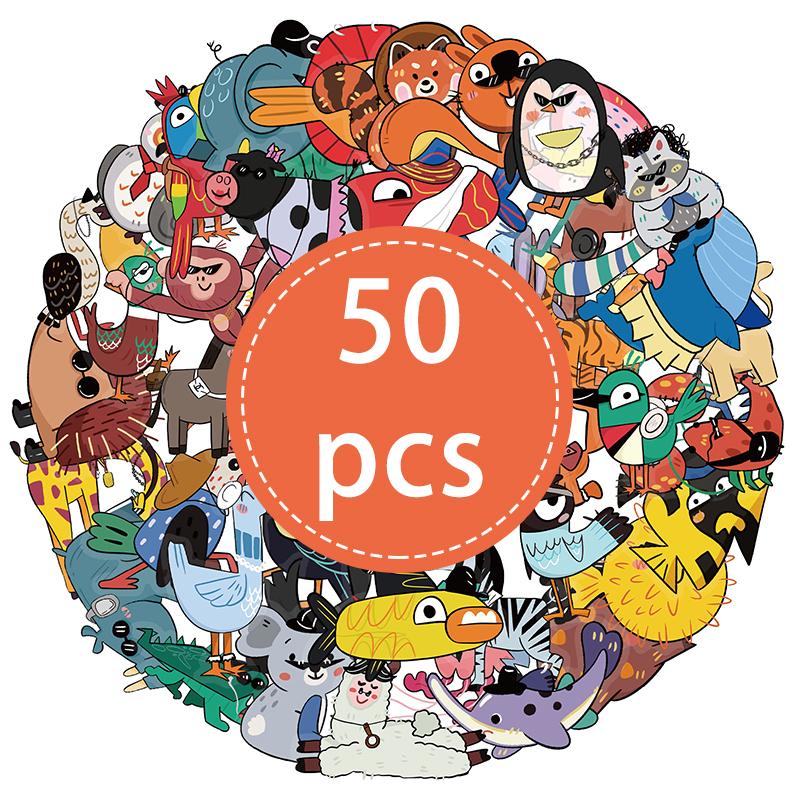 50PCS Cute Animal Stickers Set Colorful Zoo Animal Decals Waterproof Vinyl for Water Bottle Laptop Fashion
50PCS Cute Animal Stickers Set Colorful Zoo Animal Decals Waterproof Vinyl for Water Bottle Laptop Fashion