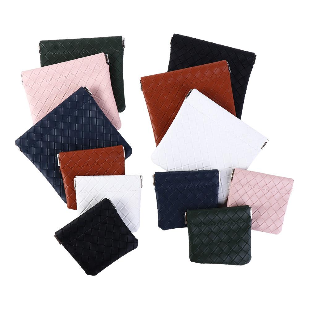 Сумки для денег, женская сумка для хранения вещей, сумка с листовой пружиной, тканая сумка для монет из искусственной кожи, косметичка для губной помады
Сумки для денег, женская сумка для хранения вещей, сумка с листовой пружиной, тканая сумка для монет из искусственной кожи, косметичка для губной помады