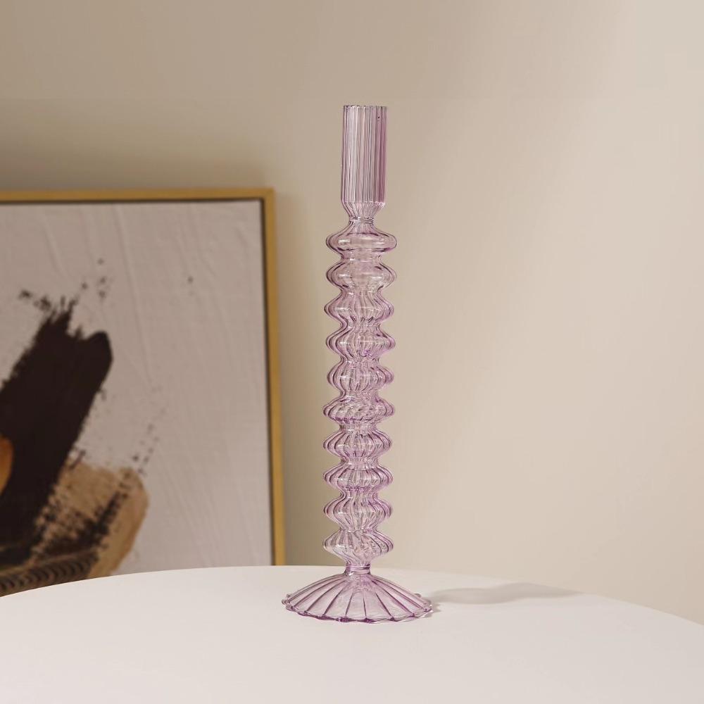 Creative Long Colored Striped Glass Candle Holder Home Wedding Restaurant Romantic Candlelight Dinner Desktop Decoration
Creative Long Colored Striped Glass Candle Holder Home Wedding Restaurant Romantic Candlelight Dinner Desktop Decoration