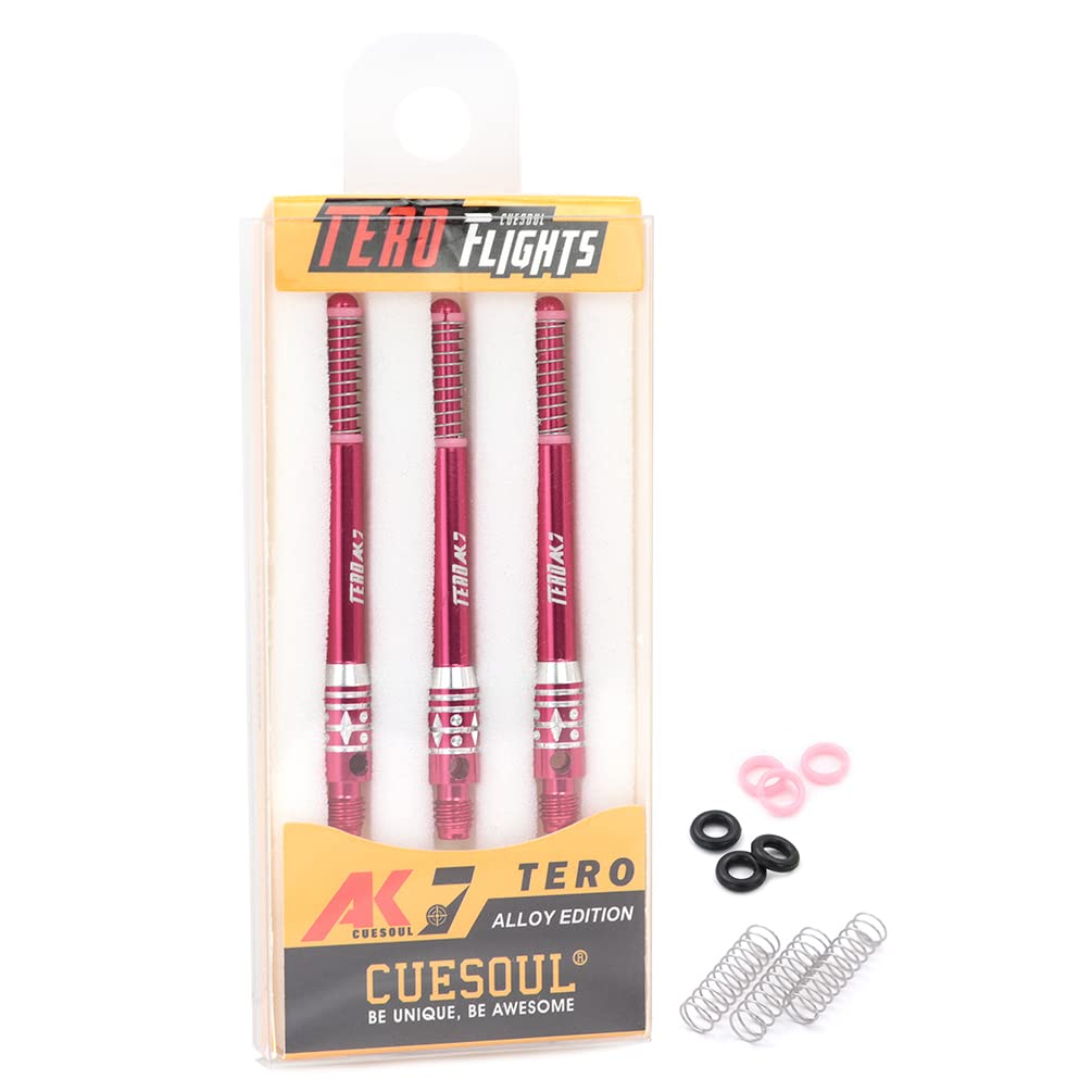 CUESOUL TERO System AK7 Telescopic Aluminum Dart Set of 3 Built-in Shaft, - H53.1mm (CS-AK7L-2H53)
CUESOUL TERO System AK7 Telescopic Aluminum Dart Set of 3 Built-in Shaft, - H53.1mm (CS-AK7L-2H53)
