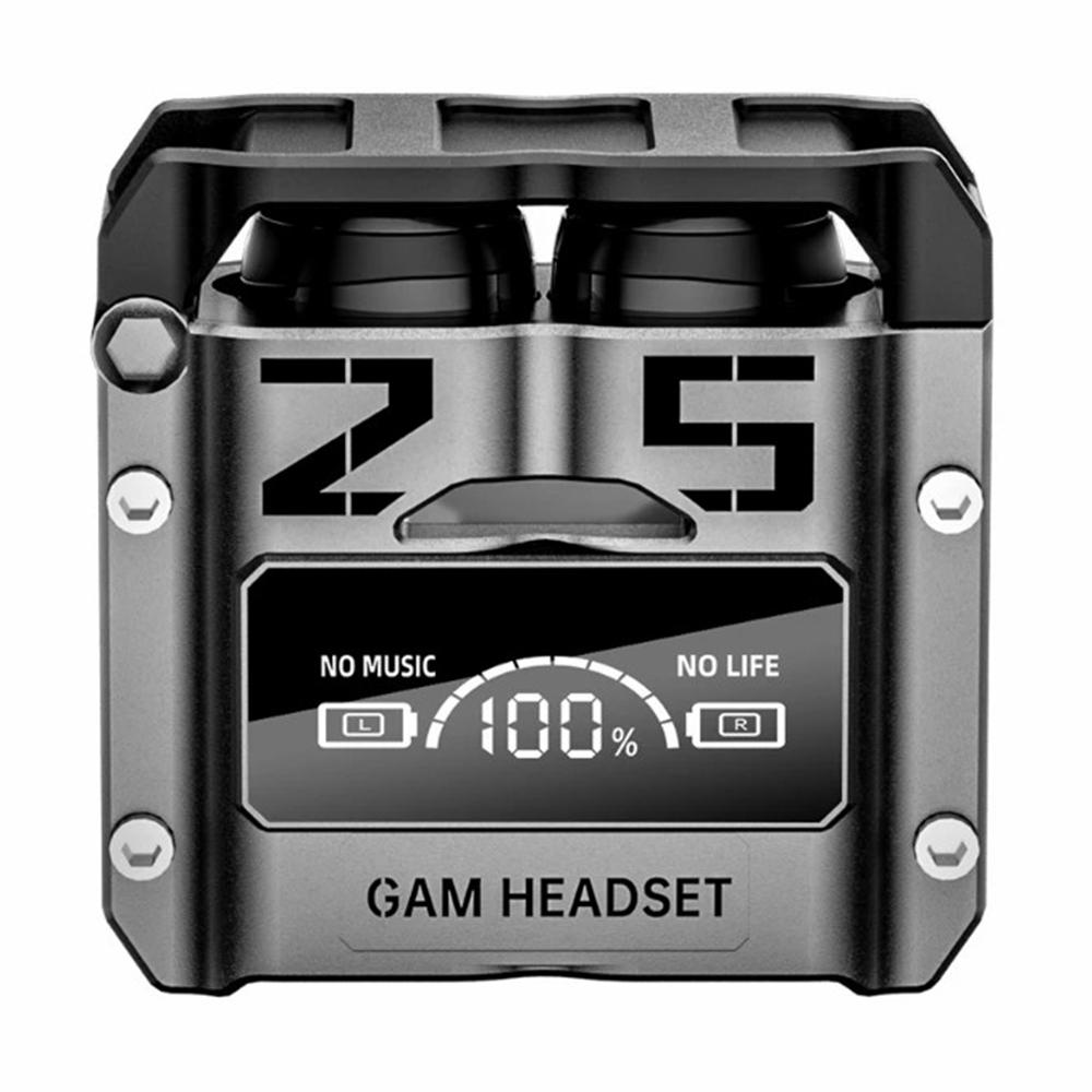 M25 Mecha Design Bluetooth-compatible Earphone Digital Display TWS Gaming Wireless In-ear Headset Black
M25 Mecha Design Bluetooth-compatible Earphone Digital Display TWS Gaming Wireless In-ear Headset Black