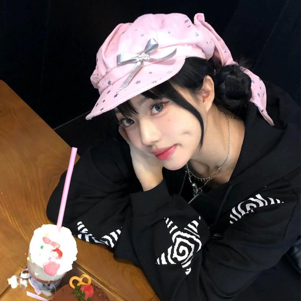 Y2K Silver Star Bowknot Cap Cotton Bunny Ears Berets Cap Detachable Rabbit Ears Hat Men синій
Y2K Silver Star Bowknot Cap Cotton Bunny Ears Berets Cap Detachable Rabbit Ears Hat Men синій