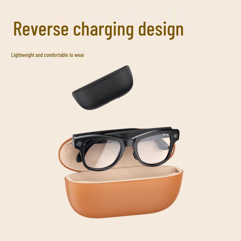 8MP Camera Smart Glasses with Video, Audio Recording, AI Translation, Bluetooth Earbuds, Object Recognition Brown Case + Blue Light Lenses
8MP Camera Smart Glasses with Video, Audio Recording, AI Translation, Bluetooth Earbuds, Object Recognition Brown Case + Blue Light Lenses