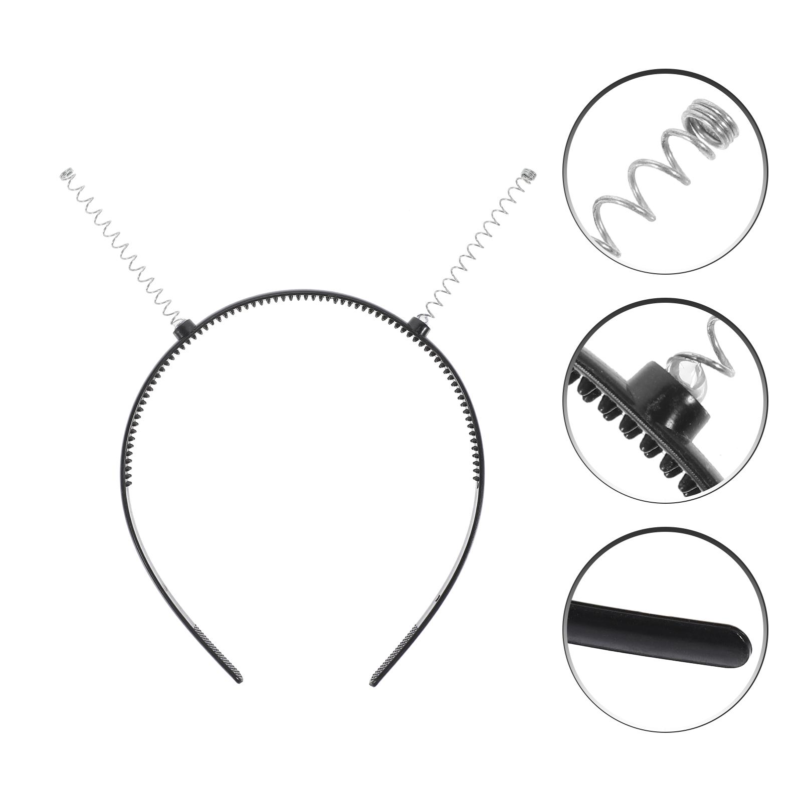 6Pcs Black Spring Headband Frame With Teeth Hair Comb Headband party funny antenna Headband NonSlip Spring Hair Hoop Accessories чёрный
6Pcs Black Spring Headband Frame With Teeth Hair Comb Headband party funny antenna Headband NonSlip Spring Hair Hoop Accessories чёрный