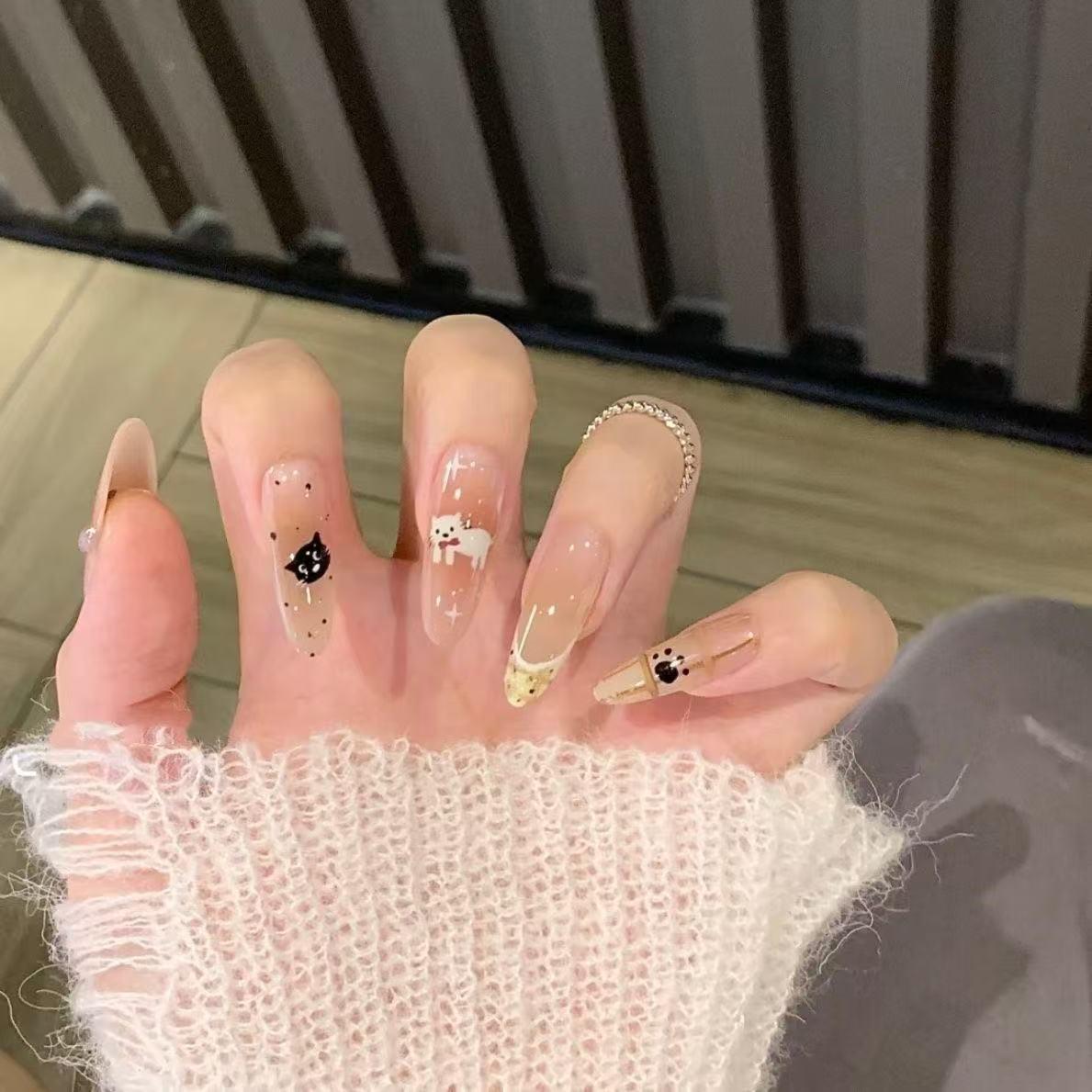 Cute Cartoon Mischief Long Gradient Nail Pieces - Student Whitening Collection for New Year XS 10-piece set
Cute Cartoon Mischief Long Gradient Nail Pieces - Student Whitening Collection for New Year XS 10-piece set