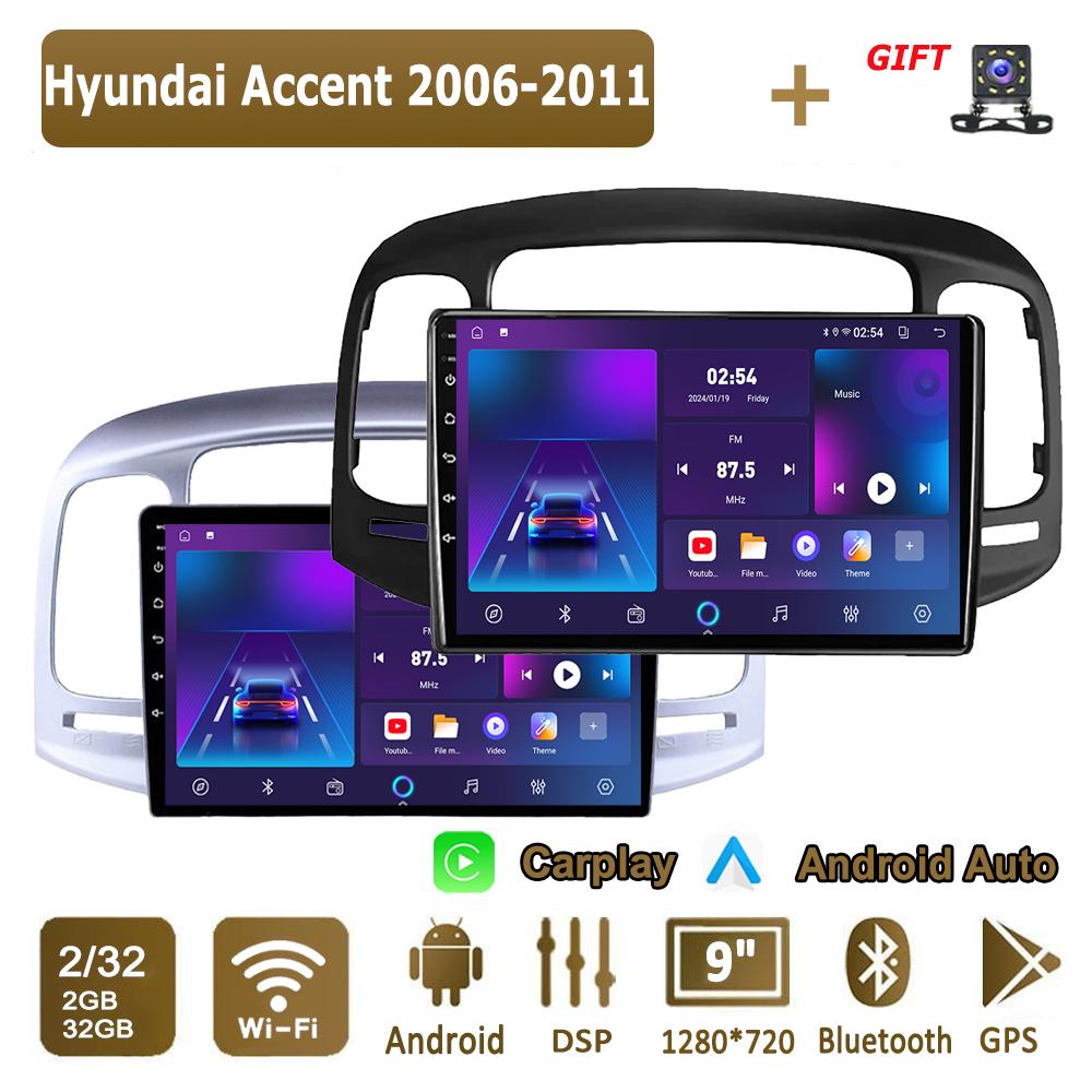 Android Carplay автомобильное радио для Hyundai Accent 2006-2011 мультимедийный проигрыватель головное устройство стерео GPS навигация BT WIFI 2+32 ГБ 1+16GB чёрный
Android Carplay автомобильное радио для Hyundai Accent 2006-2011 мультимедийный проигрыватель головное устройство стерео GPS навигация BT WIFI 2+32 ГБ 1+16GB чёрный