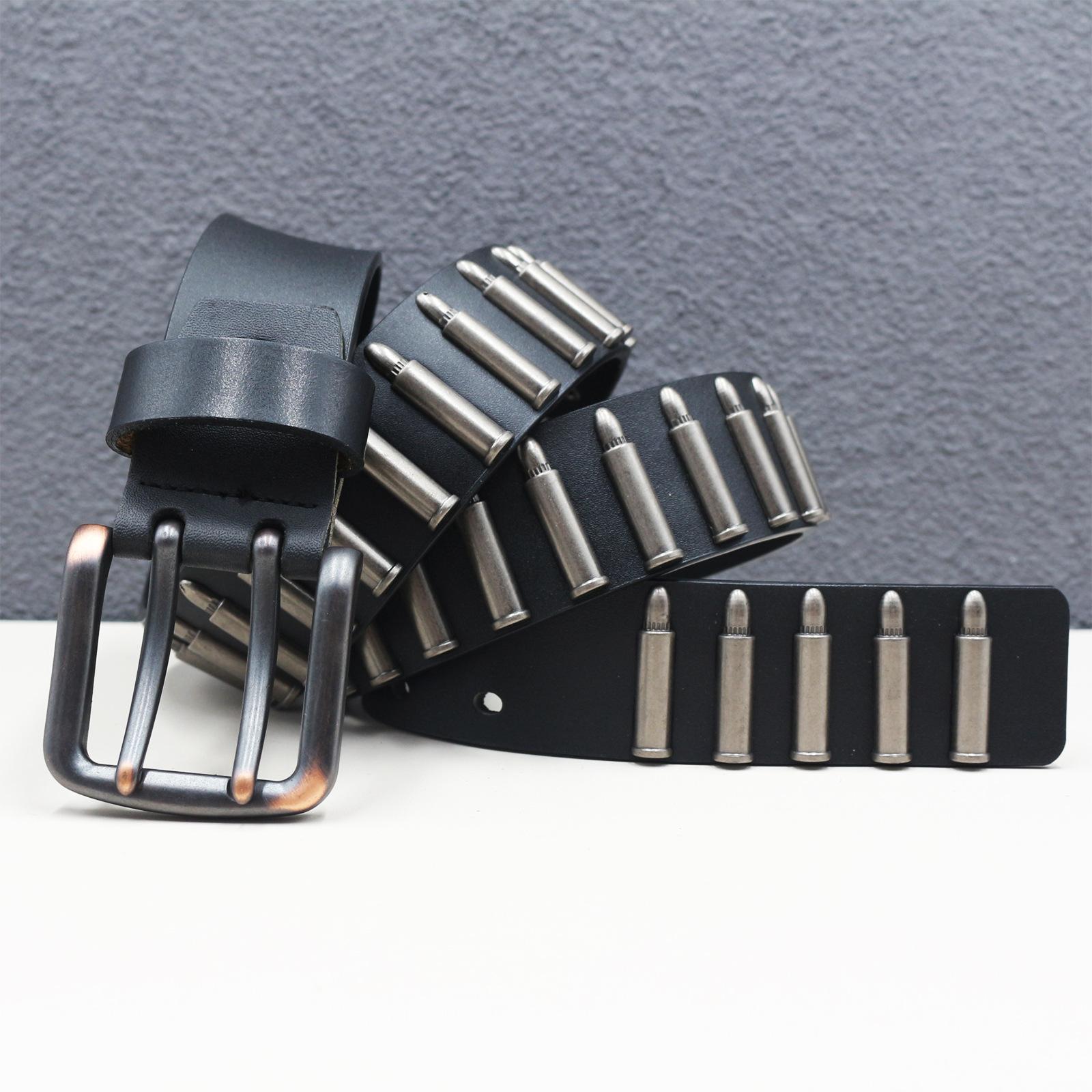 American Heavy-duty Neat Row of Bullet Rivet Accessories Genuine Leather New Style Individual Elastic Shell Rivet Cowhide Belt 125cm
American Heavy-duty Neat Row of Bullet Rivet Accessories Genuine Leather New Style Individual Elastic Shell Rivet Cowhide Belt 125cm