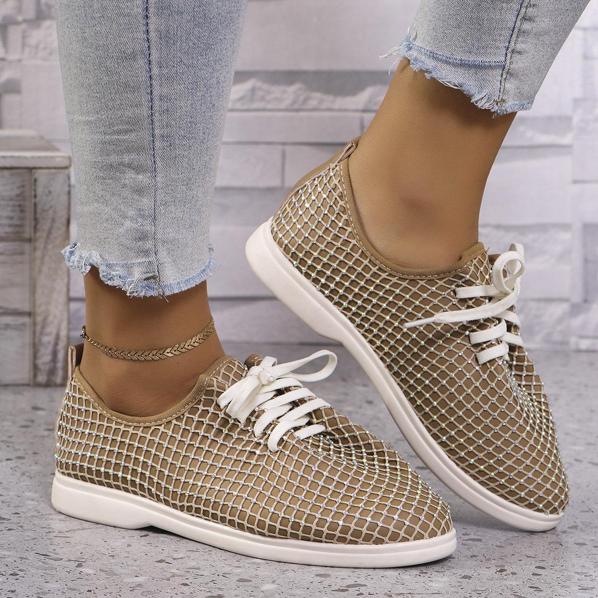 Foreign trade large size women s shoes 2024 autumn rhinestone casual front lace-up sports single shoes women s shallow mouth pointed single shoes 43 абрикосовий
Foreign trade large size women s shoes 2024 autumn rhinestone casual front lace-up sports single shoes women s shallow mouth pointed single shoes 43 абрикосовий