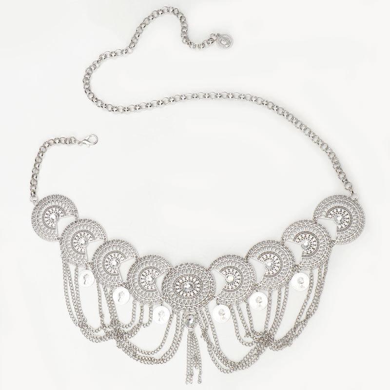 Heavy Industry Rhinestone Fringed Belt Premium Waist Jewelry Bohemian Dance Performance Costume Waist Chain Women серебряный
Heavy Industry Rhinestone Fringed Belt Premium Waist Jewelry Bohemian Dance Performance Costume Waist Chain Women серебряный