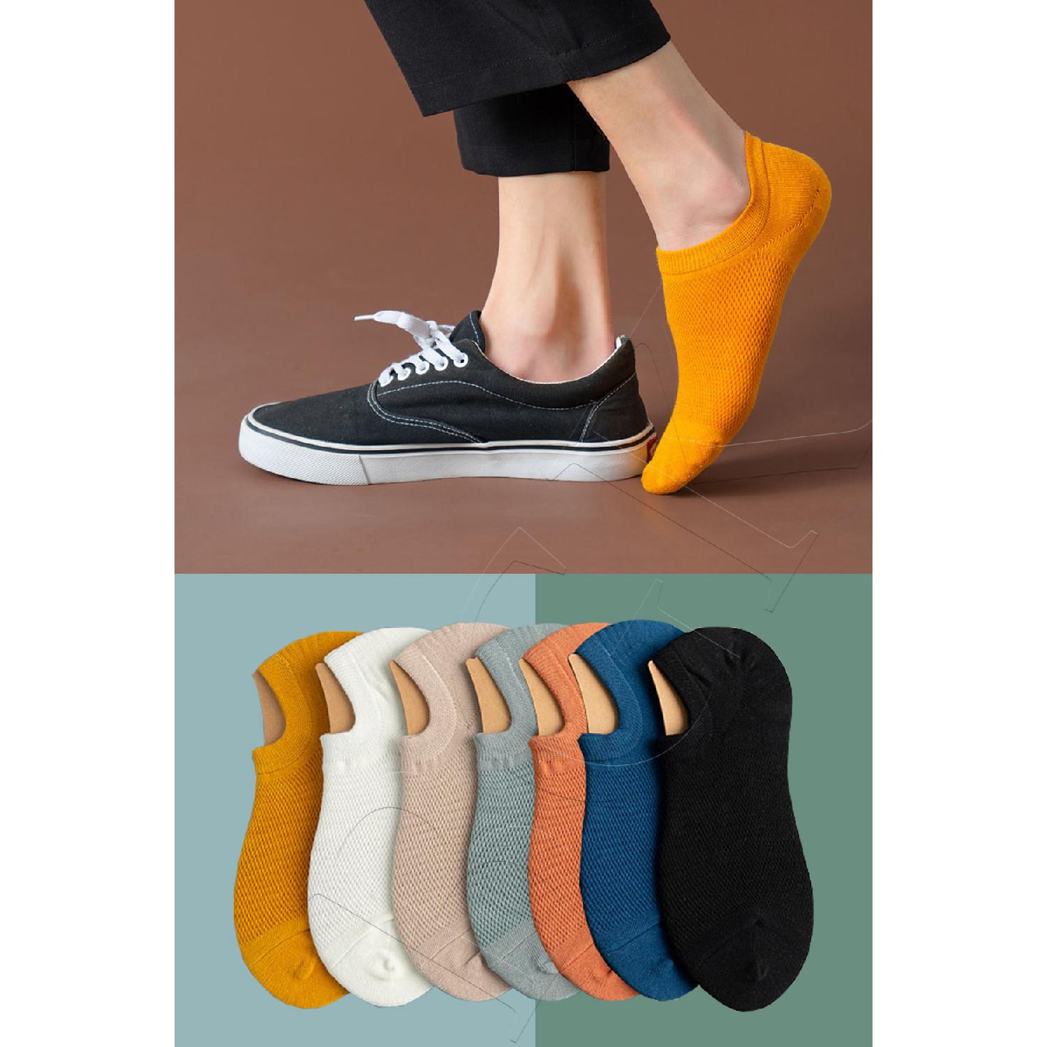 Набор из 7 невидимых носков для спортивной обуви унисекс 36-41 
Набор из 7 невидимых носков для спортивной обуви унисекс 36-41