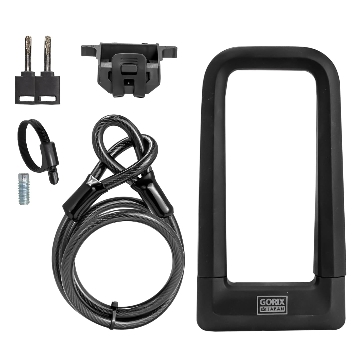 GORIX U-Lock, Bicycle Wire Lock with Key, High Strength and Durability, Anti-Theft Lock for Road Bikes, Cross Bikes, and Electric Bikes (GL-ULOCK)
GORIX U-Lock, Bicycle Wire Lock with Key, High Strength and Durability, Anti-Theft Lock for Road Bikes, Cross Bikes, and Electric Bikes (GL-ULOCK)