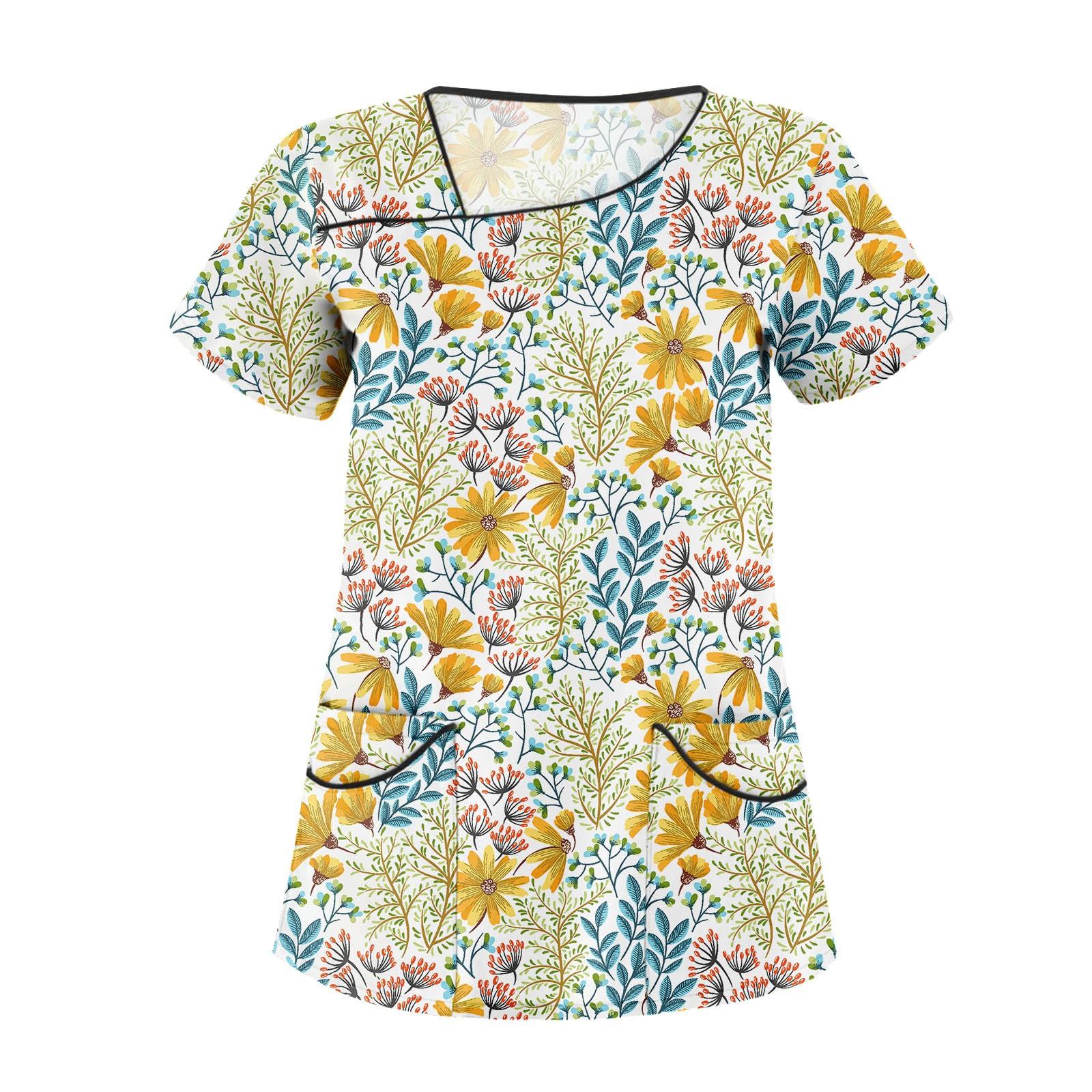 Женская рабочая одежда с короткими рукавами и цветочным принтом, верх с двойными карманами M жёлтый
Женская рабочая одежда с короткими рукавами и цветочным принтом, верх с двойными карманами M жёлтый