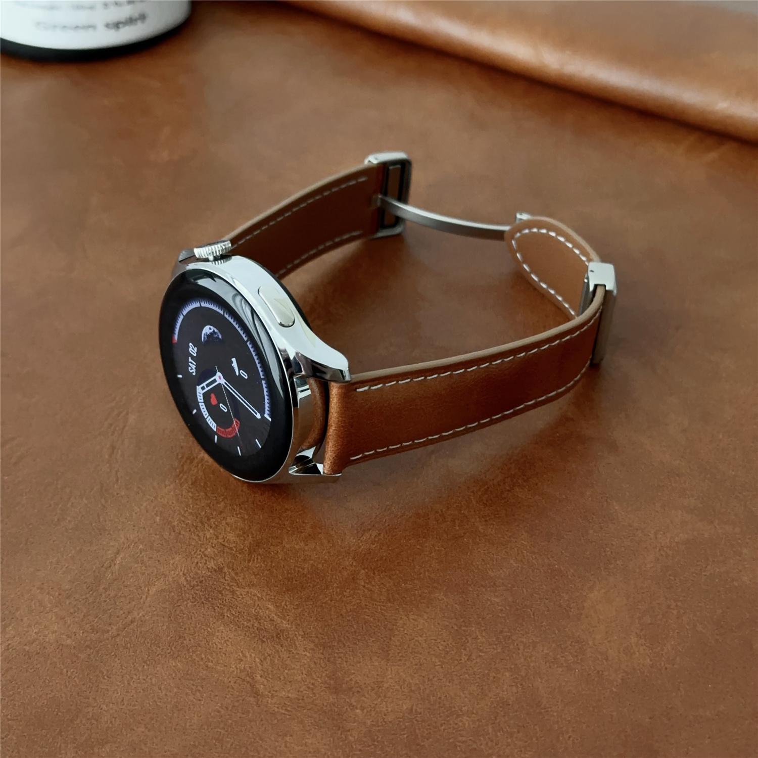 For Samsung Galaxy Watch3 45mm/Huawei Watch 4 Band 22mm Genuine Cow Leather Watch Strap Waxy Dark Brown
For Samsung Galaxy Watch3 45mm/Huawei Watch 4 Band 22mm Genuine Cow Leather Watch Strap Waxy Dark Brown