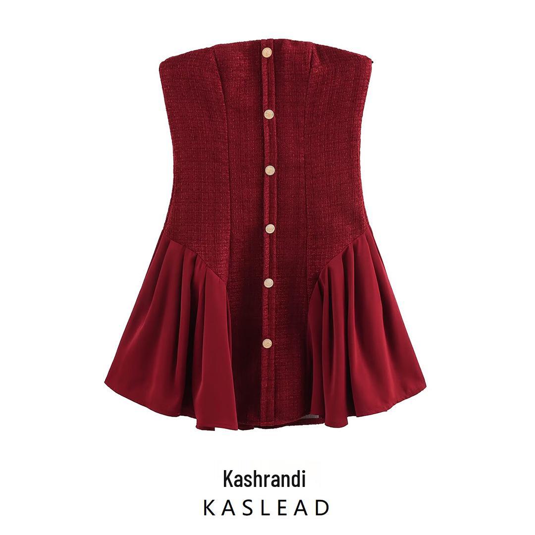 2025 Spring Women s European & American Style Slimming Tweed Strapless Dress Extra Small
2025 Spring Women s European & American Style Slimming Tweed Strapless Dress Extra Small