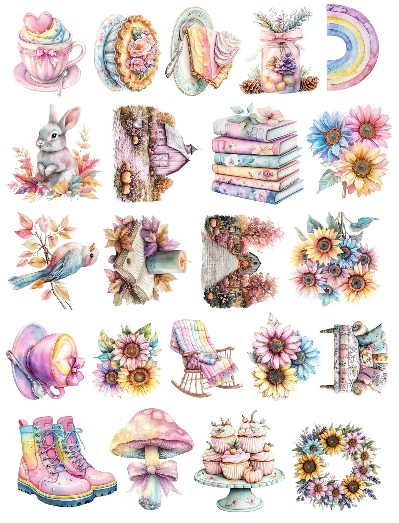 22pcs Creative Self-made Watercolor Purple Soft Autumn Set Scrapbooking Stickers /decorative Sticker /DIY Craft Photo Albums білий
22pcs Creative Self-made Watercolor Purple Soft Autumn Set Scrapbooking Stickers /decorative Sticker /DIY Craft Photo Albums білий