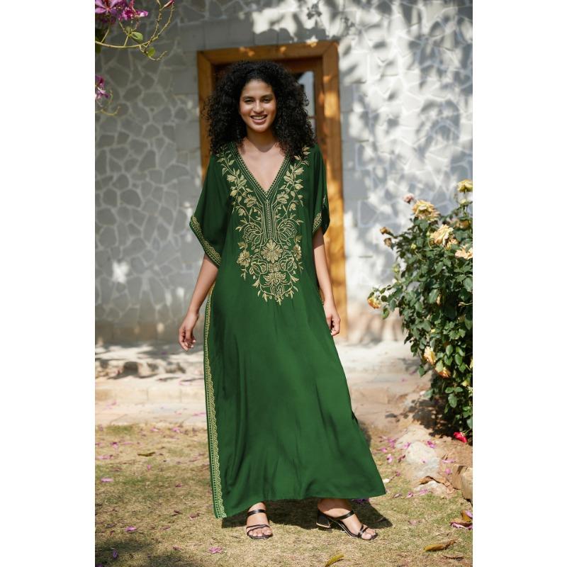 Женская мода лето весна цветочный узор принт рукава 1/2 V-образный вырез свободная талия повседневные платья Size: One Size
Женская мода лето весна цветочный узор принт рукава 1/2 V-образный вырез свободная талия повседневные платья Size: One Size