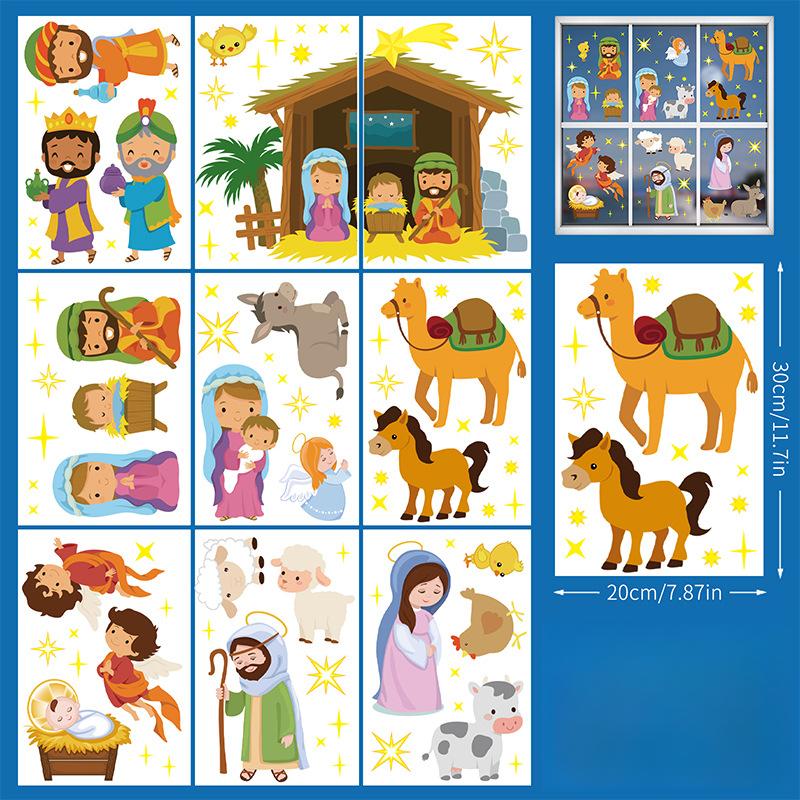 Рождественские наклейки на окна украшение окна праздничная атмосфера макет наклейки наклейки A
Рождественские наклейки на окна украшение окна праздничная атмосфера макет наклейки наклейки A