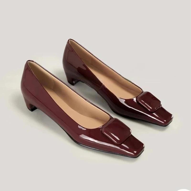 Модные женские туфли с леопардовым принтом на низком среднем каблуке, массивные туфли 2024 года, осенние дизайнерские туфли с квадратным носком, новые туфли для ходьбы, туфли-лодочки, модный бренд Mujer Zapatos 40 вино красного
Модные женские туфли с леопардовым принтом на низком среднем каблуке, массивные туфли 2024 года, осенние дизайнерские туфли с квадратным носком, новые туфли для ходьбы, туфли-лодочки, модный бренд Mujer Zapatos 40 вино красного