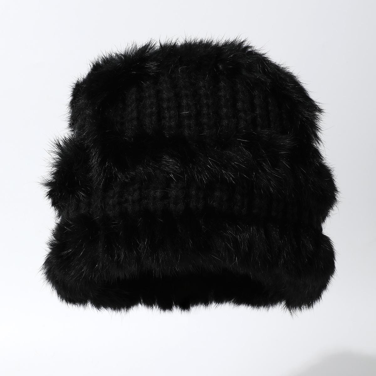 Real Rabbit Fur Hat Women S Winter Versatile Bucket Hat Shows A Small Washbasin Hat Maillard Thickened Plush Warm Knitted Cold Hat 【fleece-lined knit】one size чорний
Real Rabbit Fur Hat Women S Winter Versatile Bucket Hat Shows A Small Washbasin Hat Maillard Thickened Plush Warm Knitted Cold Hat 【fleece-lined knit】one size чорний