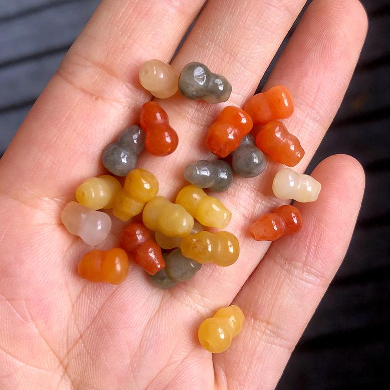 Xinjiang Golden Silk Jade Small Gourd Pendant & Loose Beads for DIY Bracelets Approx. 6*9mm
Xinjiang Golden Silk Jade Small Gourd Pendant & Loose Beads for DIY Bracelets Approx. 6*9mm