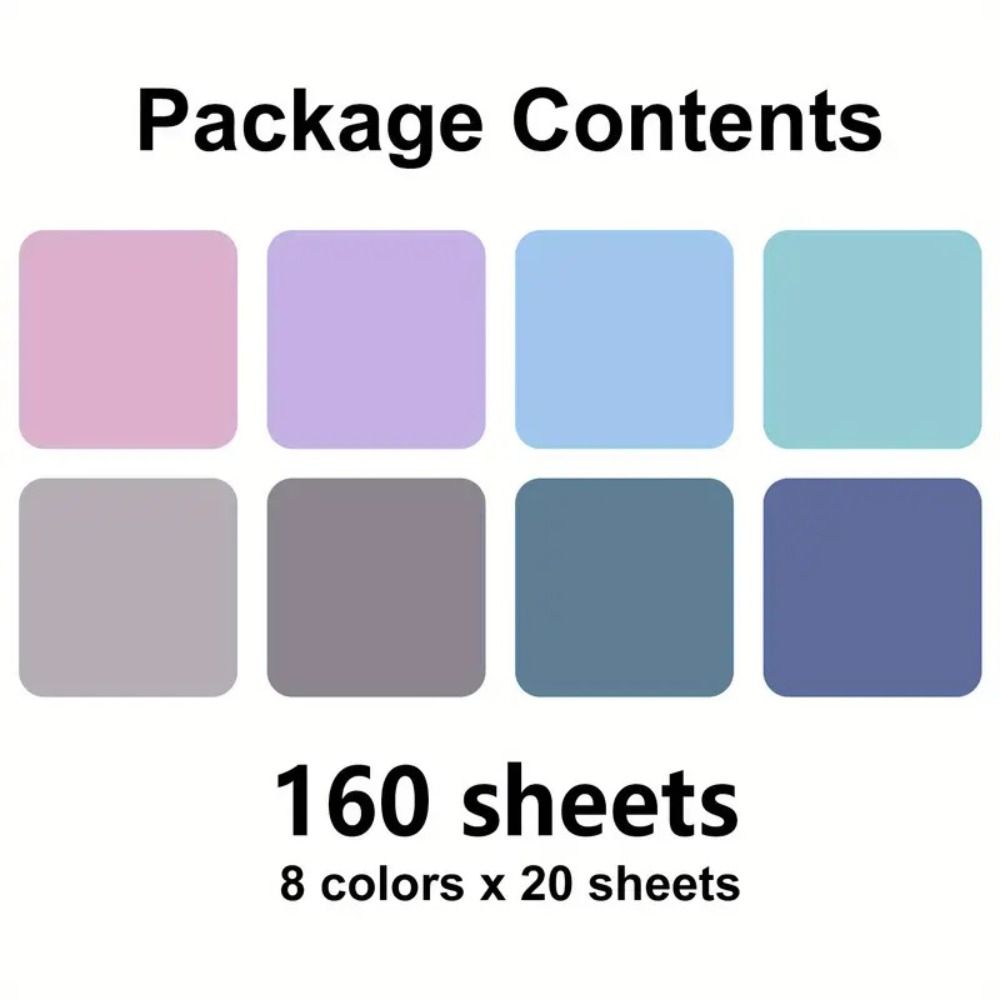 160 Sheets 8 Colors Sticky Notes Notepad Transparent Clear Stickers Morandi Fluorescent Color Note Pads School Stationery
160 Sheets 8 Colors Sticky Notes Notepad Transparent Clear Stickers Morandi Fluorescent Color Note Pads School Stationery