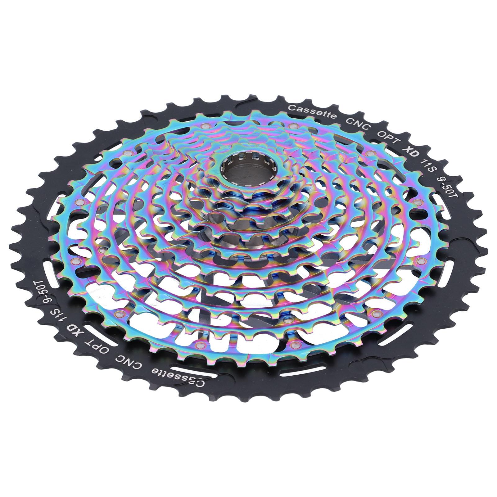 Mountain Bike Freewheel Hollow Lightweight 9‑50T Cassette Flywheel Colorful
Mountain Bike Freewheel Hollow Lightweight 9‑50T Cassette Flywheel Colorful