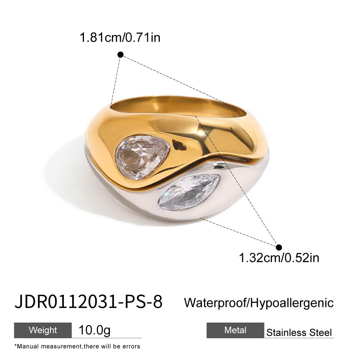 Youthway Charm Luxury Gold Stainless Steel Smooth Wave Irregular Ring For Unisex Waterproof Anti Allergic Jewelry Gift 8
Youthway Charm Luxury Gold Stainless Steel Smooth Wave Irregular Ring For Unisex Waterproof Anti Allergic Jewelry Gift 8
