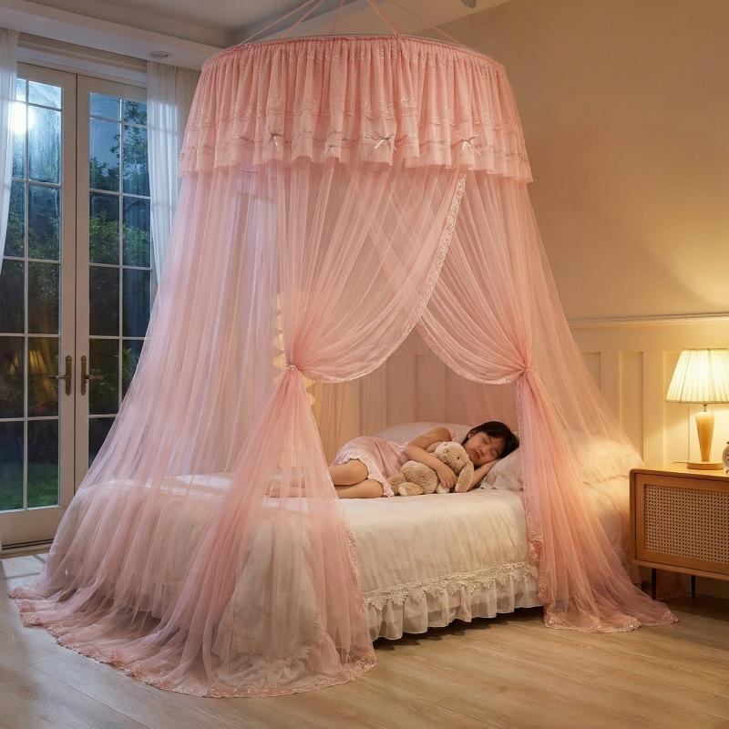 Summer Princess Style Dome Mosquito Net No-Assembly Floor-Standing Bed Canopy Thickened Encrypted Fiberglass Mesh Curtain рожевий
Summer Princess Style Dome Mosquito Net No-Assembly Floor-Standing Bed Canopy Thickened Encrypted Fiberglass Mesh Curtain рожевий