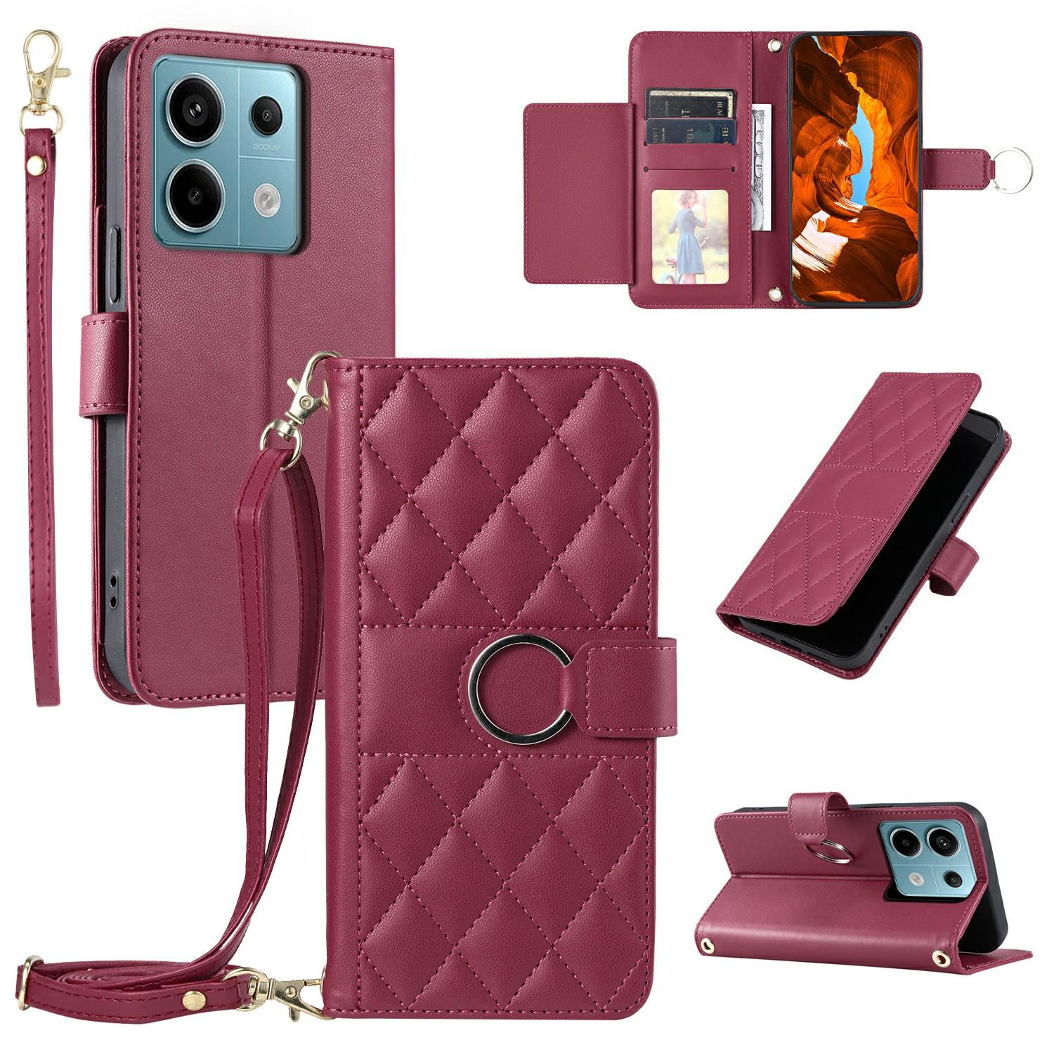 For Xiaomi Poco X6 5G/Redmi Note 13 Pro 5G Crossbody Leather Case Ring Buckle Wallet Stand Rhombus Mobile Cover A
For Xiaomi Poco X6 5G/Redmi Note 13 Pro 5G Crossbody Leather Case Ring Buckle Wallet Stand Rhombus Mobile Cover A