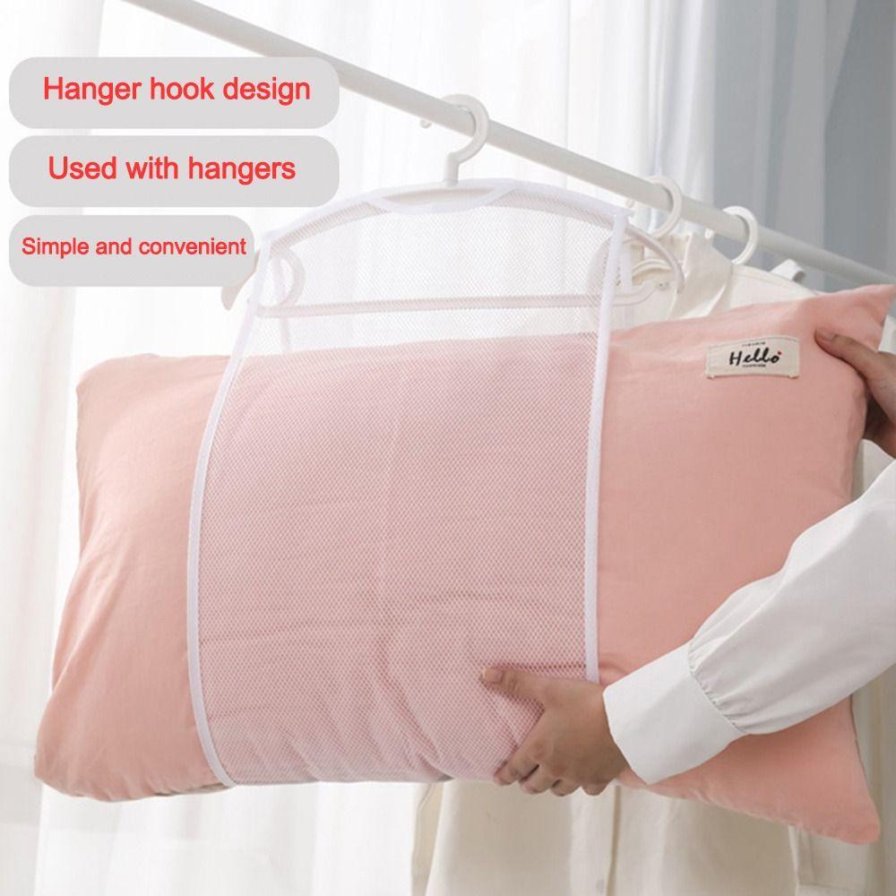 Portable Storage Pillow Drying Net Anti-dust Pillow/Doll Household Balcony Rack Mesh Breathable Clothes Drying Bag
Portable Storage Pillow Drying Net Anti-dust Pillow/Doll Household Balcony Rack Mesh Breathable Clothes Drying Bag