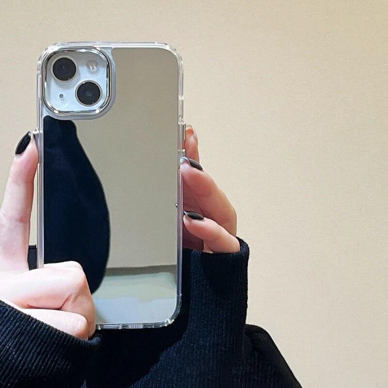 Роскошный зеркальный чехол для телефона с покрытием для Iphone 15 11 12 13 14 Pro Max, жесткий акриловый противоударный чехол
Роскошный зеркальный чехол для телефона с покрытием для Iphone 15 11 12 13 14 Pro Max, жесткий акриловый противоударный чехол