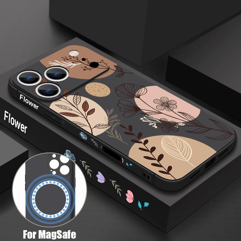 Vintage Floral Case For iPhone 17 Pro Max iPhone 16 15 14 13 Pro Max Magnetic For Magsafe Soft Silicone Phone Back Cover iPhone 13 Pro
Vintage Floral Case For iPhone 17 Pro Max iPhone 16 15 14 13 Pro Max Magnetic For Magsafe Soft Silicone Phone Back Cover iPhone 13 Pro