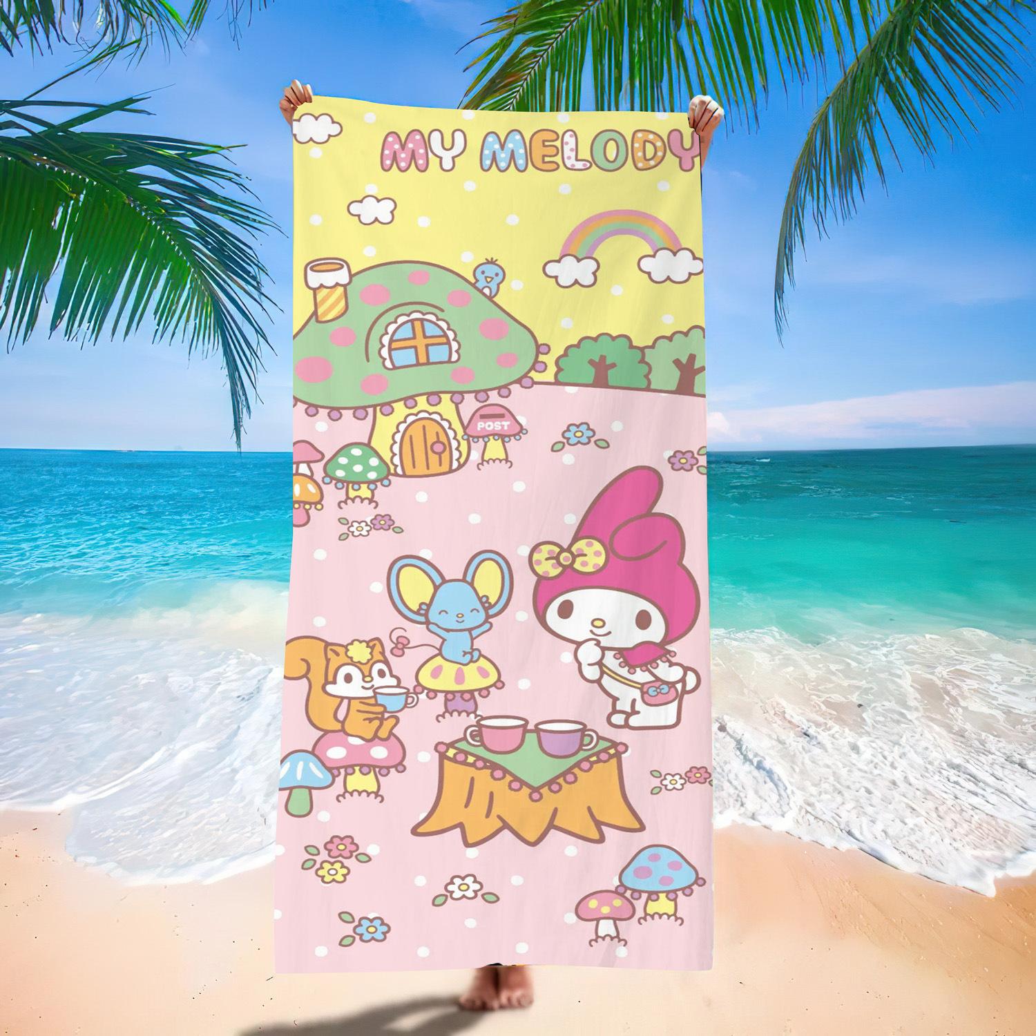 Sanrio Cartoon Beach Towel | Flat Printed Quick-Dry Soft Cute Bath Towel, Comfortable for Beach & Pool W30*H60(CM)
Sanrio Cartoon Beach Towel | Flat Printed Quick-Dry Soft Cute Bath Towel, Comfortable for Beach & Pool W30*H60(CM)