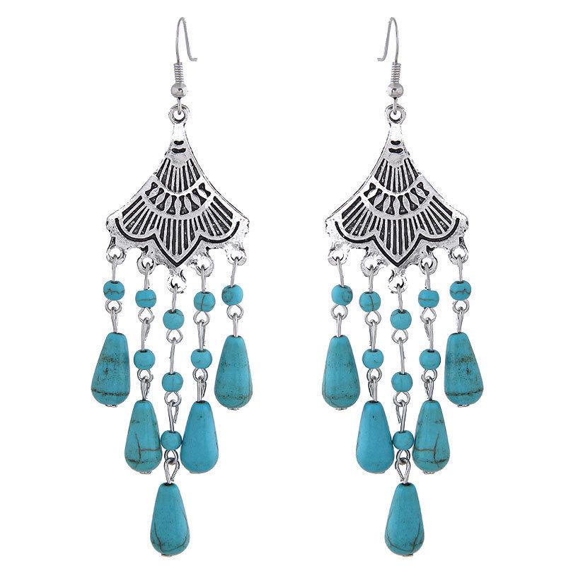 Винтажные длинные серьги с кисточками в богемном стиле, серьги-капли из сплава с каплями воды, этнические бирюзовые серьги-капли синий
Винтажные длинные серьги с кисточками в богемном стиле, серьги-капли из сплава с каплями воды, этнические бирюзовые серьги-капли синий