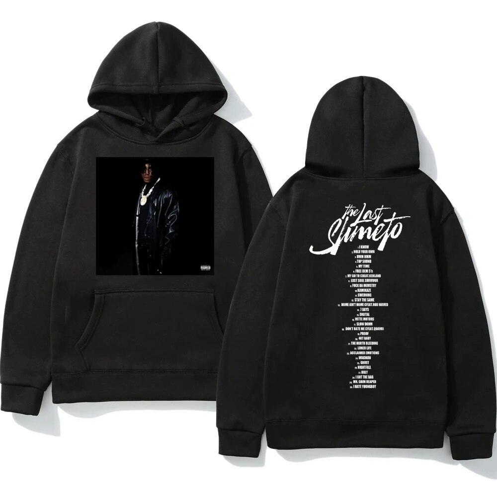Толстовка с капюшоном для рэпера YoungBoy Never Broke Again, музыкальный альбом 2022, The Last Slimeto, толстовки с графическим принтом, уличная одежда в стиле хип-хоп, пуловер
Толстовка с капюшоном для рэпера YoungBoy Never Broke Again, музыкальный альбом 2022, The Last Slimeto, толстовки с графическим принтом, уличная одежда в стиле хип-хоп, пуловер