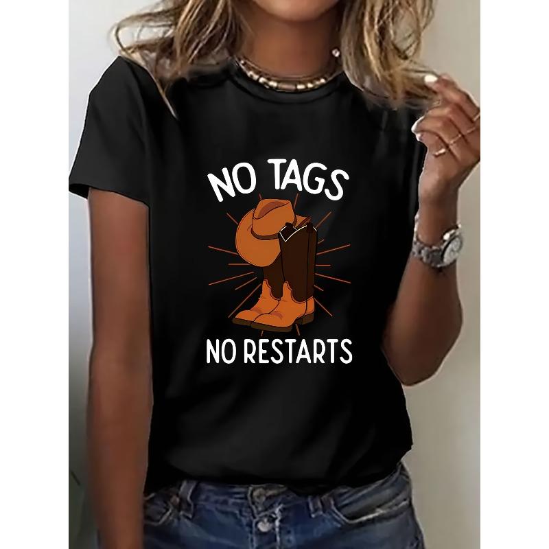 Plus Size Women NO TAGS NO RESTARTS Print Tee Crew Neck Short Sleeve Casual Top S чёрный
Plus Size Women NO TAGS NO RESTARTS Print Tee Crew Neck Short Sleeve Casual Top S чёрный