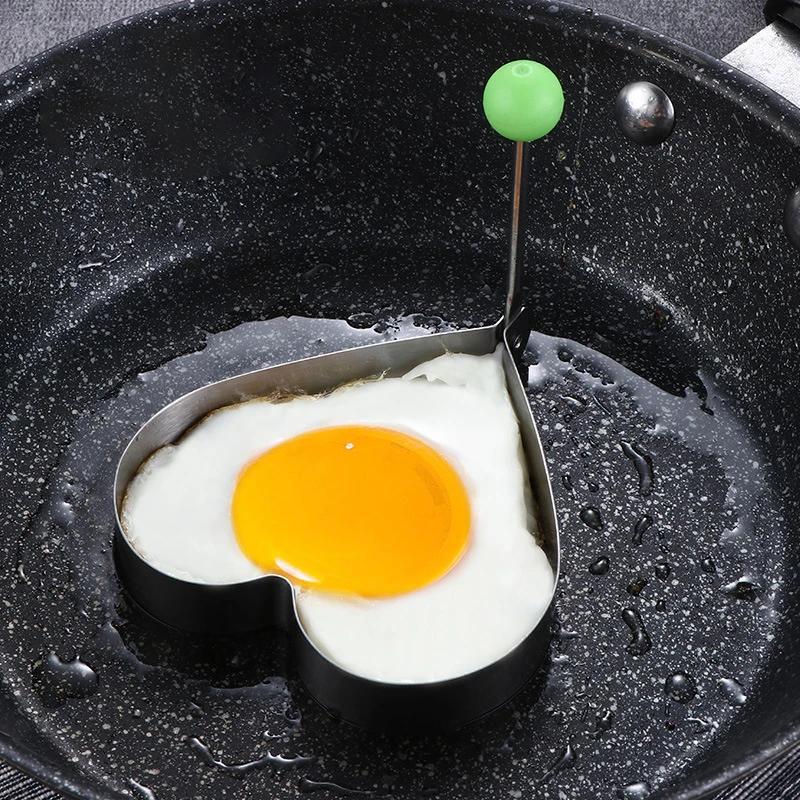 Eakfast Fried Egg Pancake Shaper Omelette Mold Baking Model Kitchen Gadgets Stainless Steel Egg Frying Machine Heart Shaped
Eakfast Fried Egg Pancake Shaper Omelette Mold Baking Model Kitchen Gadgets Stainless Steel Egg Frying Machine Heart Shaped