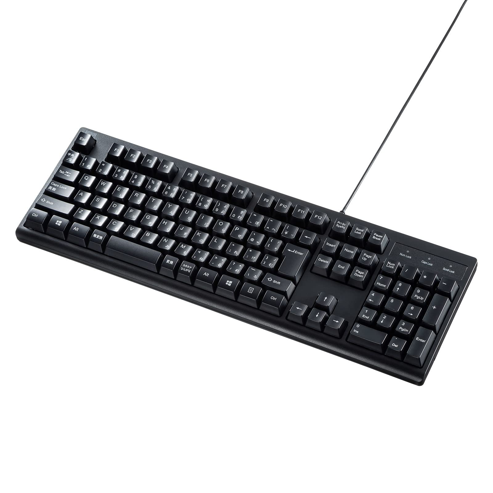 Sanwa Supply Wired USB Dustproof Japanese 109 Black Keyboard, Connection, Antibacterial, Waterproof, Type, Keys, SKB-BS6BK
Sanwa Supply Wired USB Dustproof Japanese 109 Black Keyboard, Connection, Antibacterial, Waterproof, Type, Keys, SKB-BS6BK