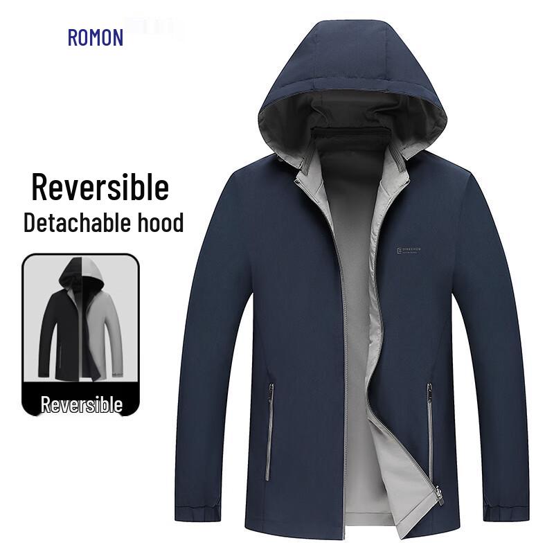 Romone Men s Reversible Detachable Hooded Jacket 2XL
Romone Men s Reversible Detachable Hooded Jacket 2XL
