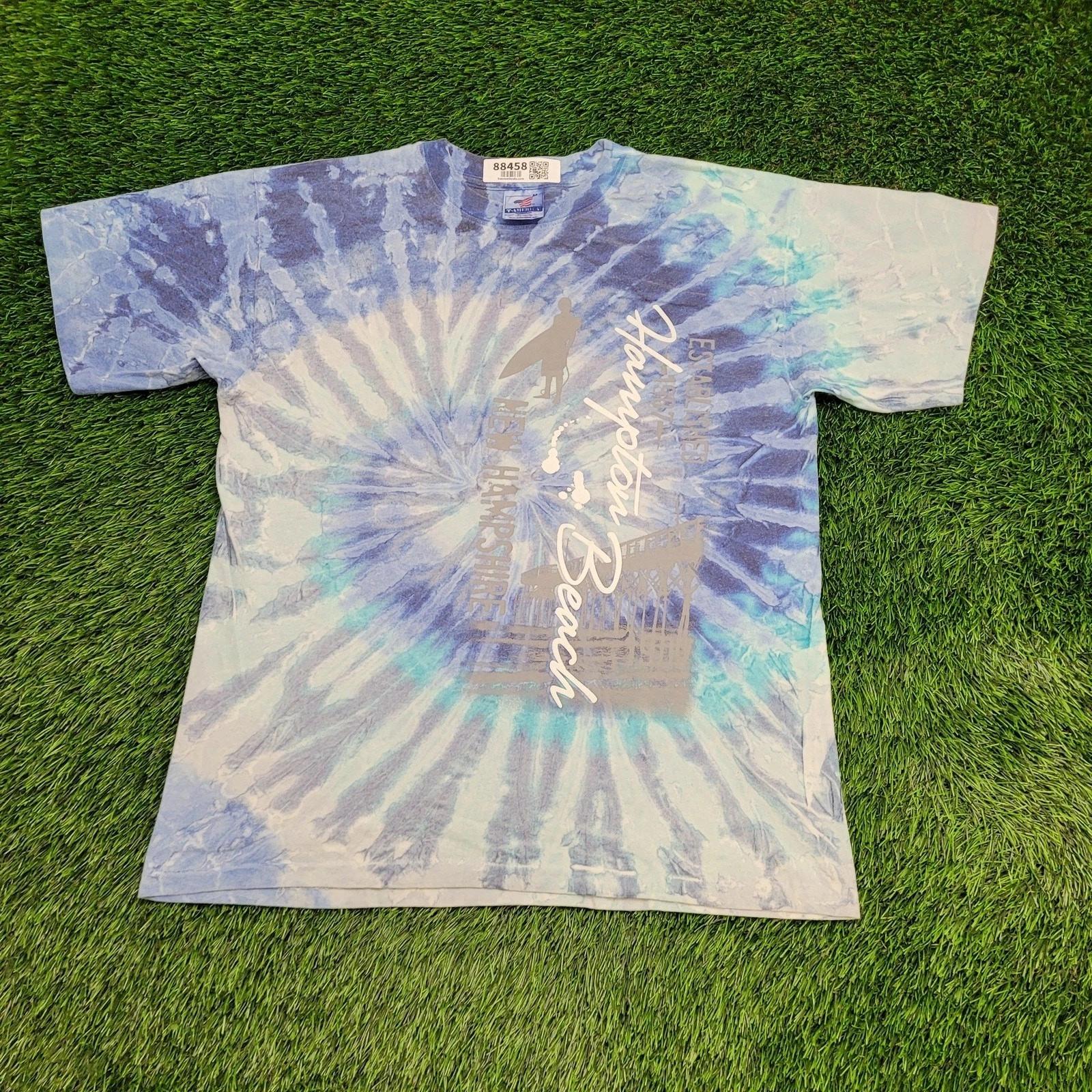 Vintage Hampton-Beach Surfer Spiral Tie-Dye Shirt M 21x27 90s XL
Vintage Hampton-Beach Surfer Spiral Tie-Dye Shirt M 21x27 90s XL