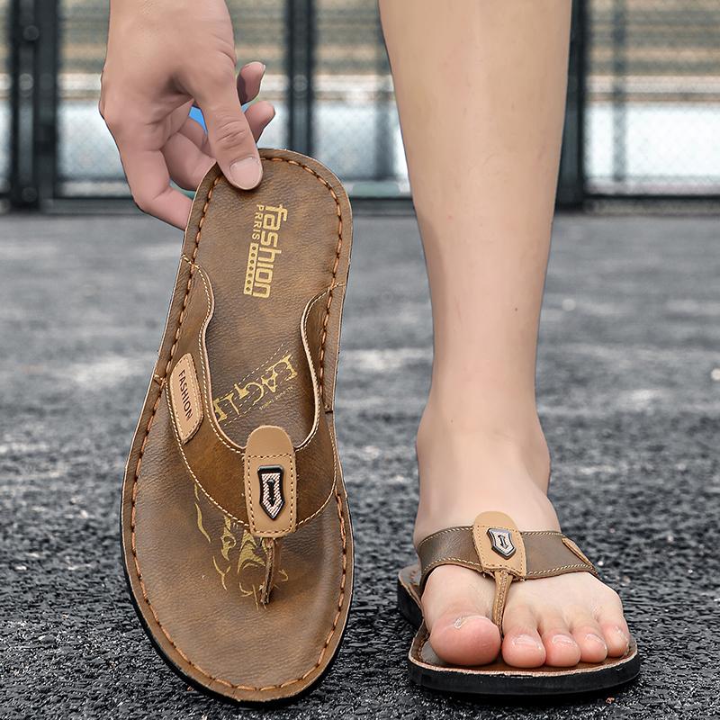 Men Flip Flops Slippers Flats Outdoor Summer Brown Roman Sandals Black Open Toe Beach Shoes Plus Size EU:48 хакі
Men Flip Flops Slippers Flats Outdoor Summer Brown Roman Sandals Black Open Toe Beach Shoes Plus Size EU:48 хакі